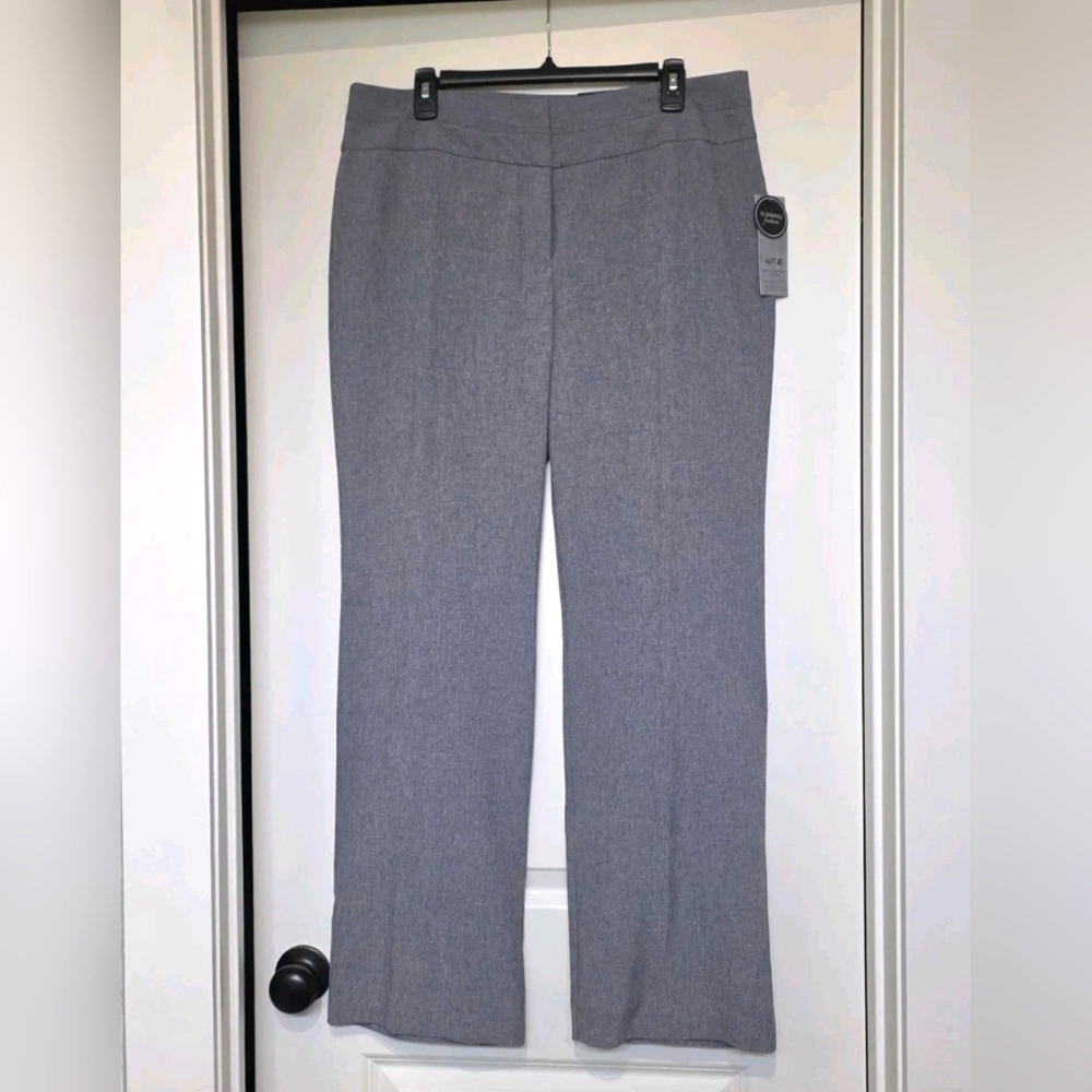 APT. 9 | Curvy Midrise Dress Pant, Grey Cross